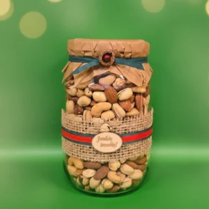 Kalėdinis stiklainėlis „Jaukių švenčių“ su riešutų mišiniu Royal 900 – Vai Nai