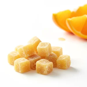 Apelsinų kubeliai, 100 g – Vai Nai